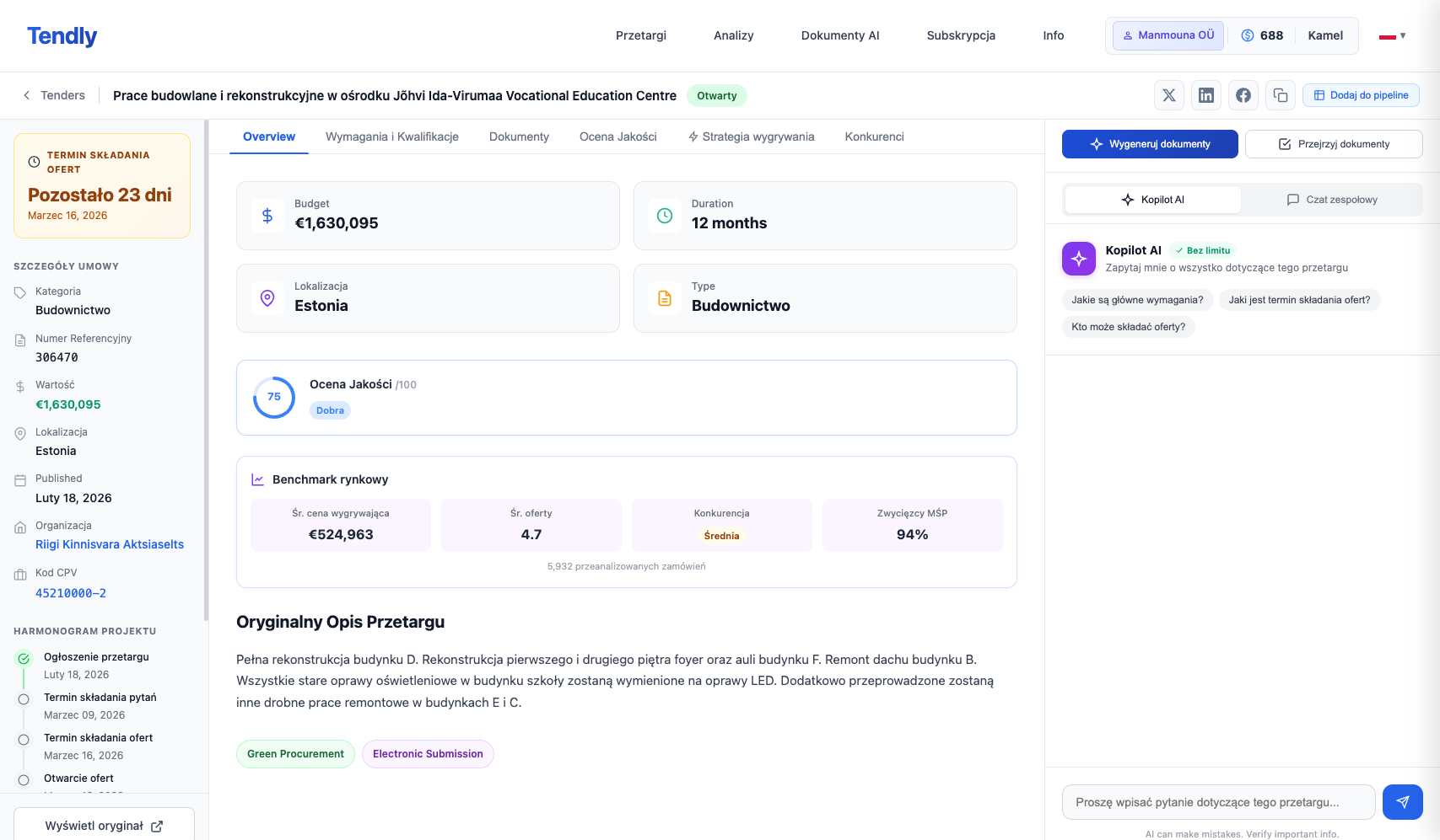 Generowanie dokumentów AI