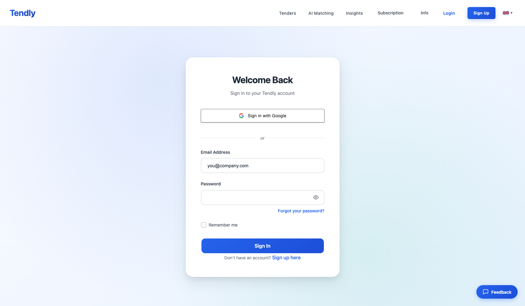 Creating Your Account