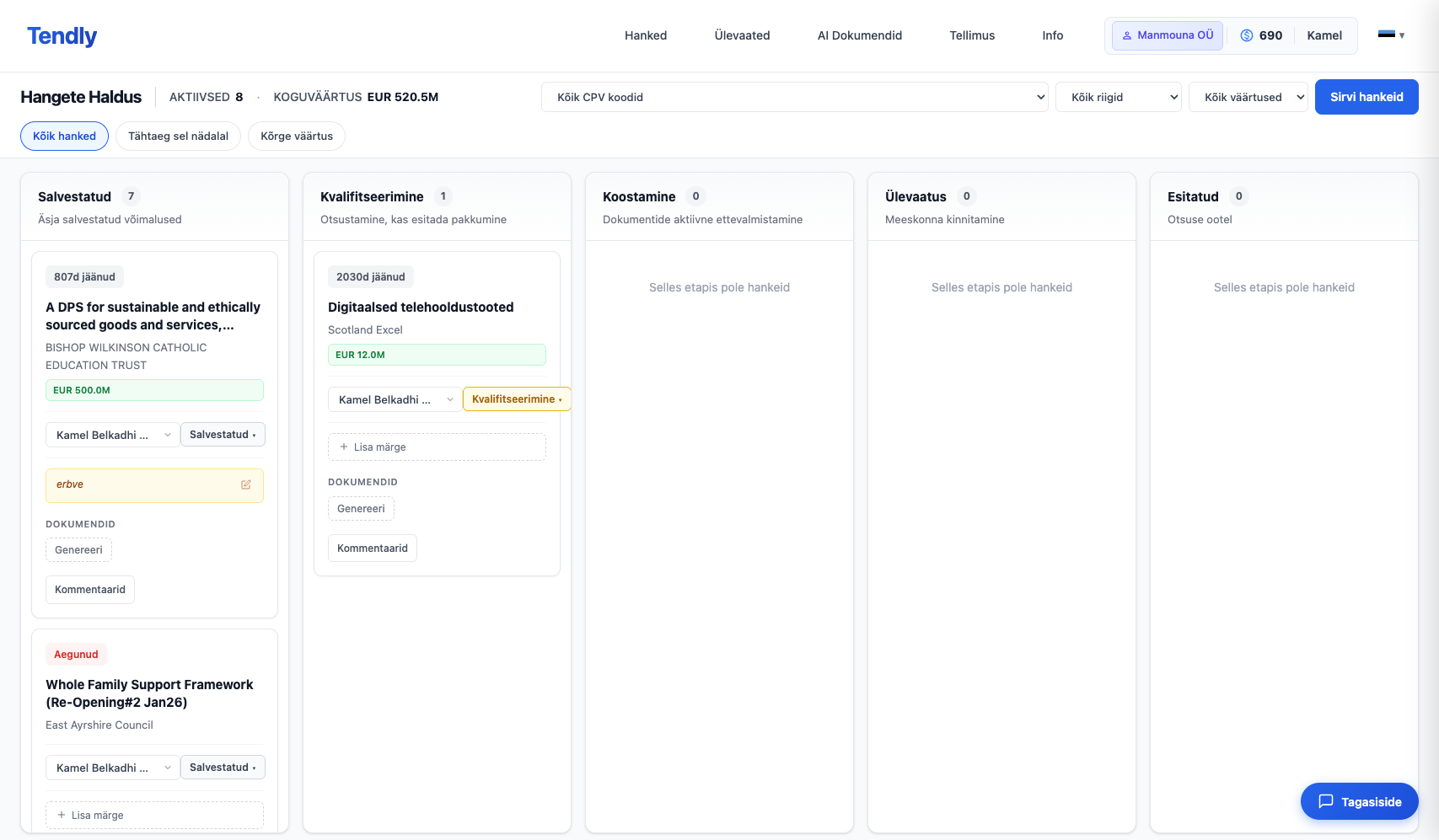 Hangete salvestamine ja jälgimine